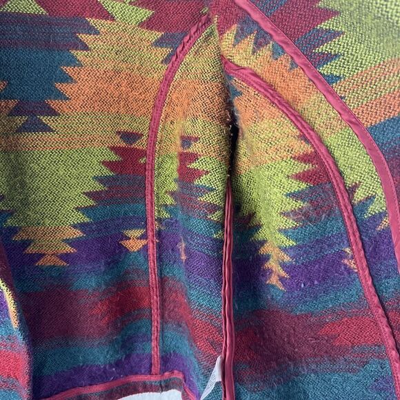 Coldwater Creek Colorful Southwestern Boho Metal Classp Artsy Blazer Womens S - Picture 15 of 16